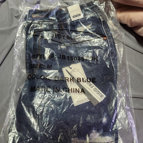 Judy Blue Women's Distressed Denim Shorts. - Picture 3 of 3